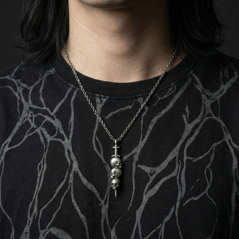 Impaled Stainless Steel Necklace