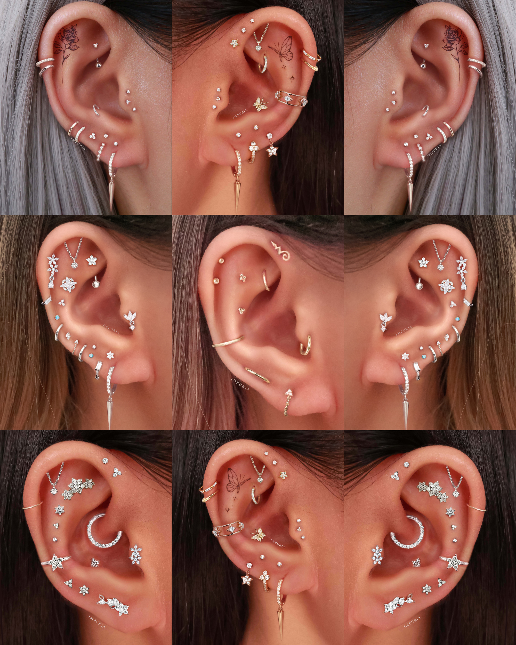 May Trinity Ear Piercing Stud