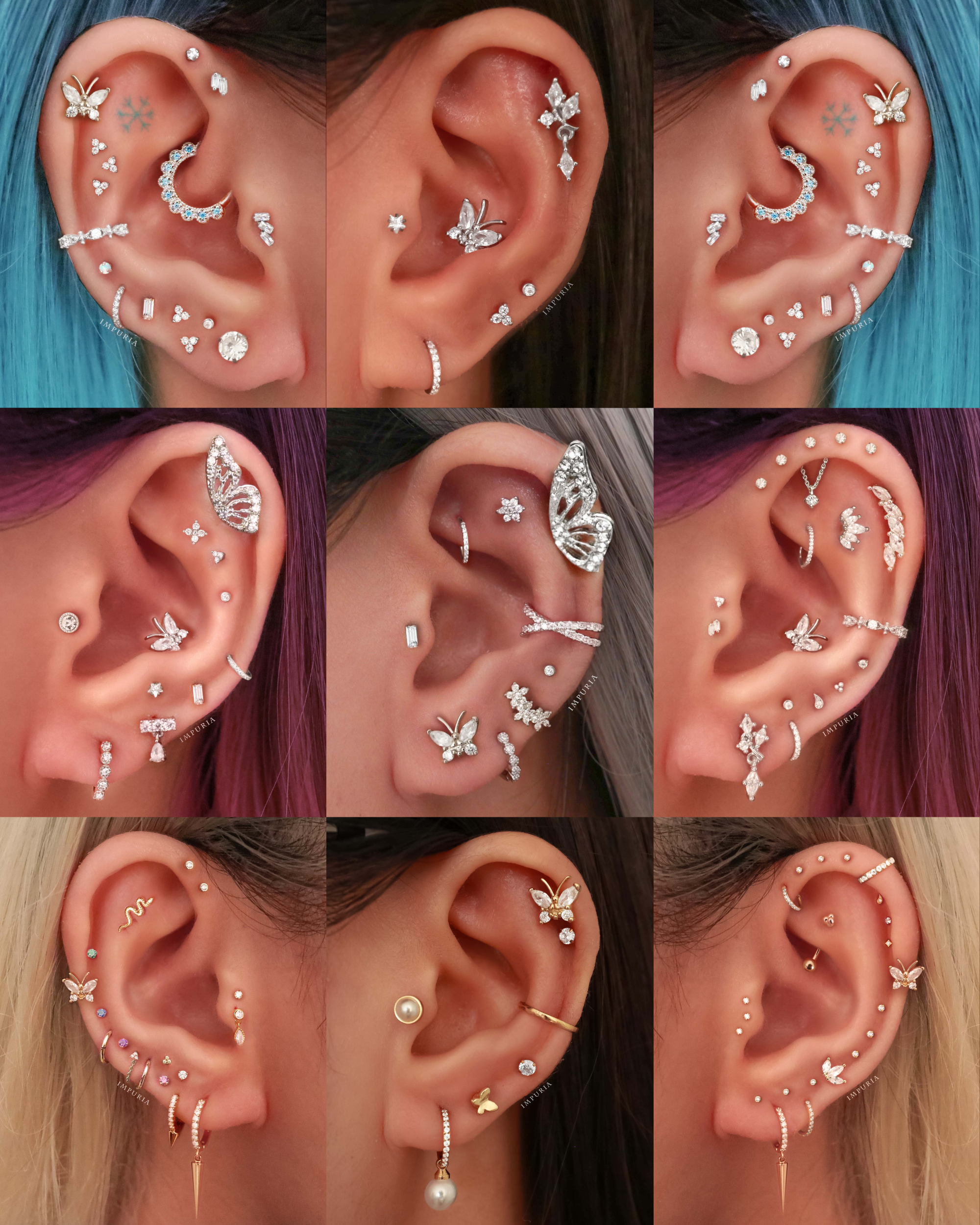 Grace Butterfly Ear Piercing Stud