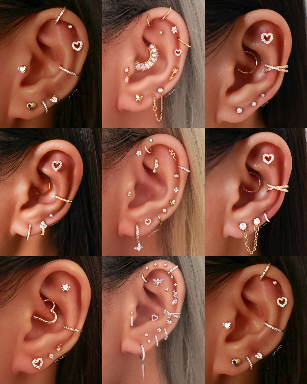 Amor Heart Ear Piercing Stud