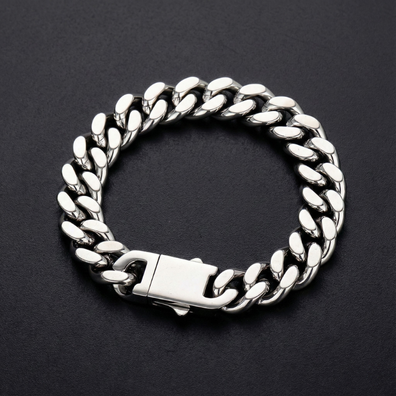 10mm Cuban Link Stainless Steel Bracelet