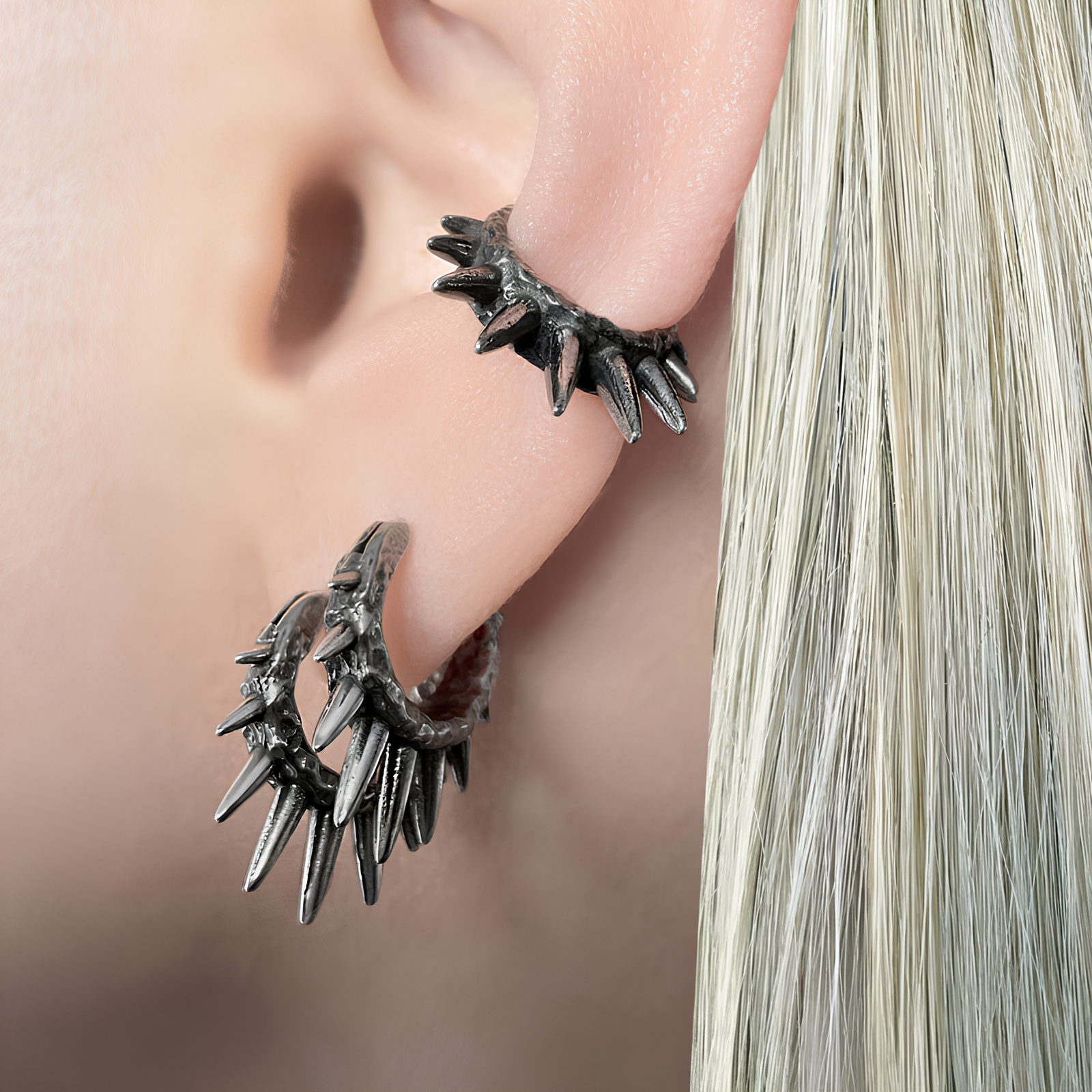 Spike Hoop Earrings
