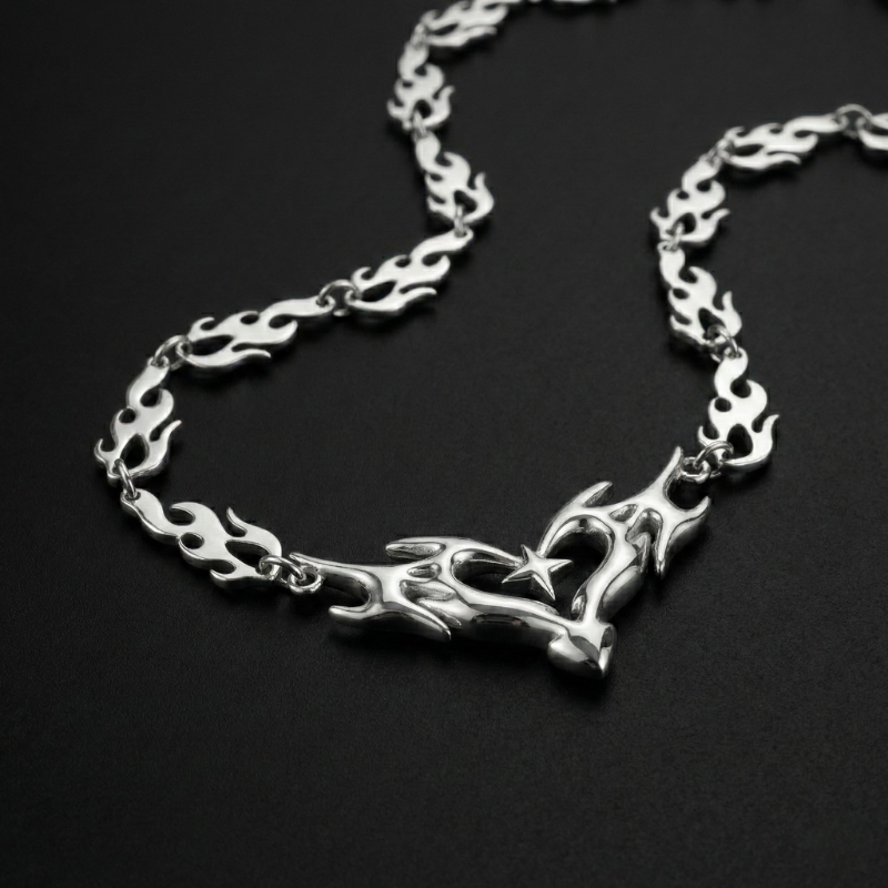 Razor Heart Stainless Steel Choker