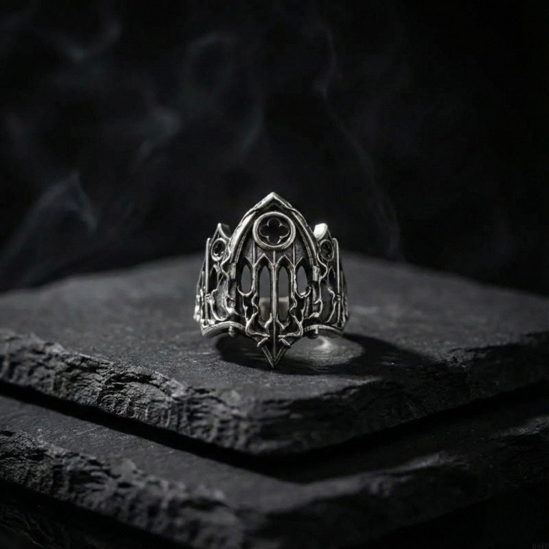 Worship Nothing Gothic Stainless Steel Ring