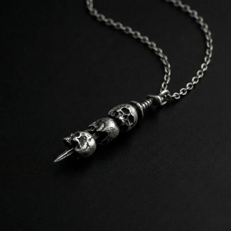 Impaled Stainless Steel Necklace