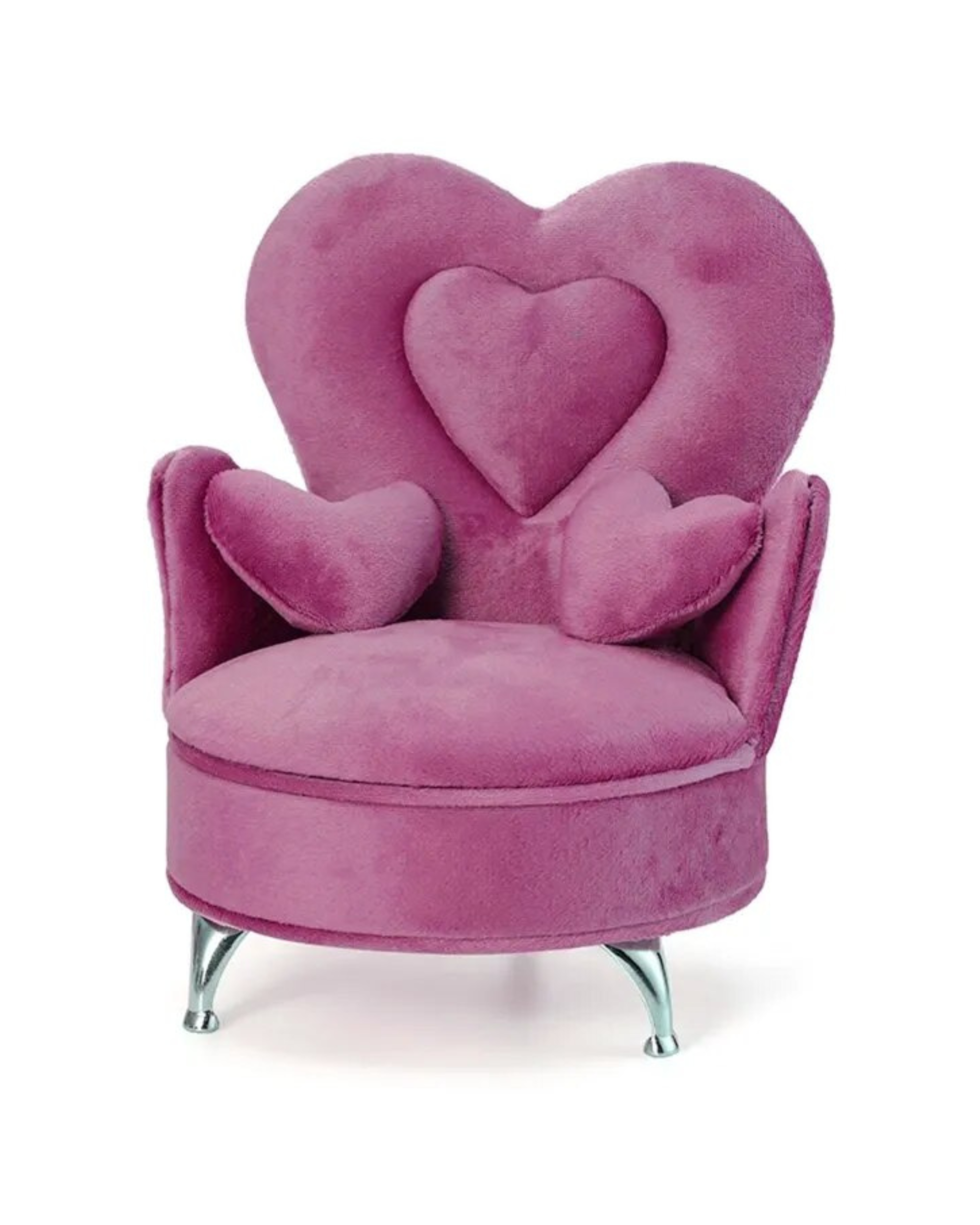 Sweetie Unique Pink Velvet Sofa Jewelry Box