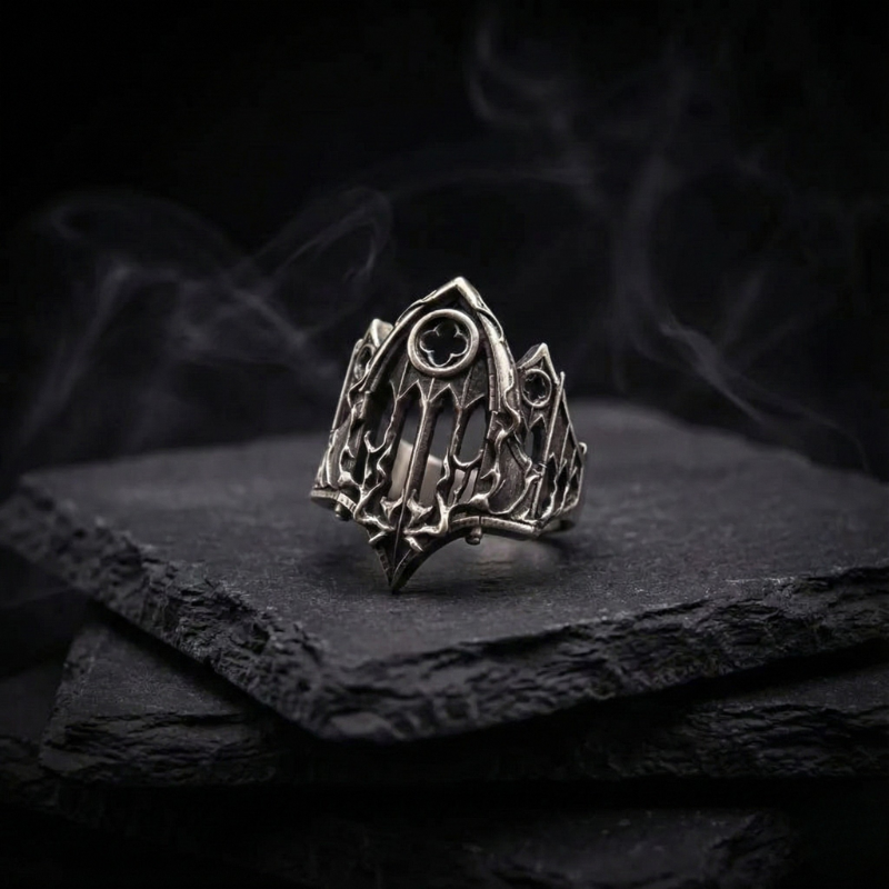 Worship Nothing Gothic Stainless Steel Ring