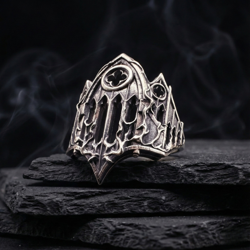 Worship Nothing Gothic Stainless Steel Ring