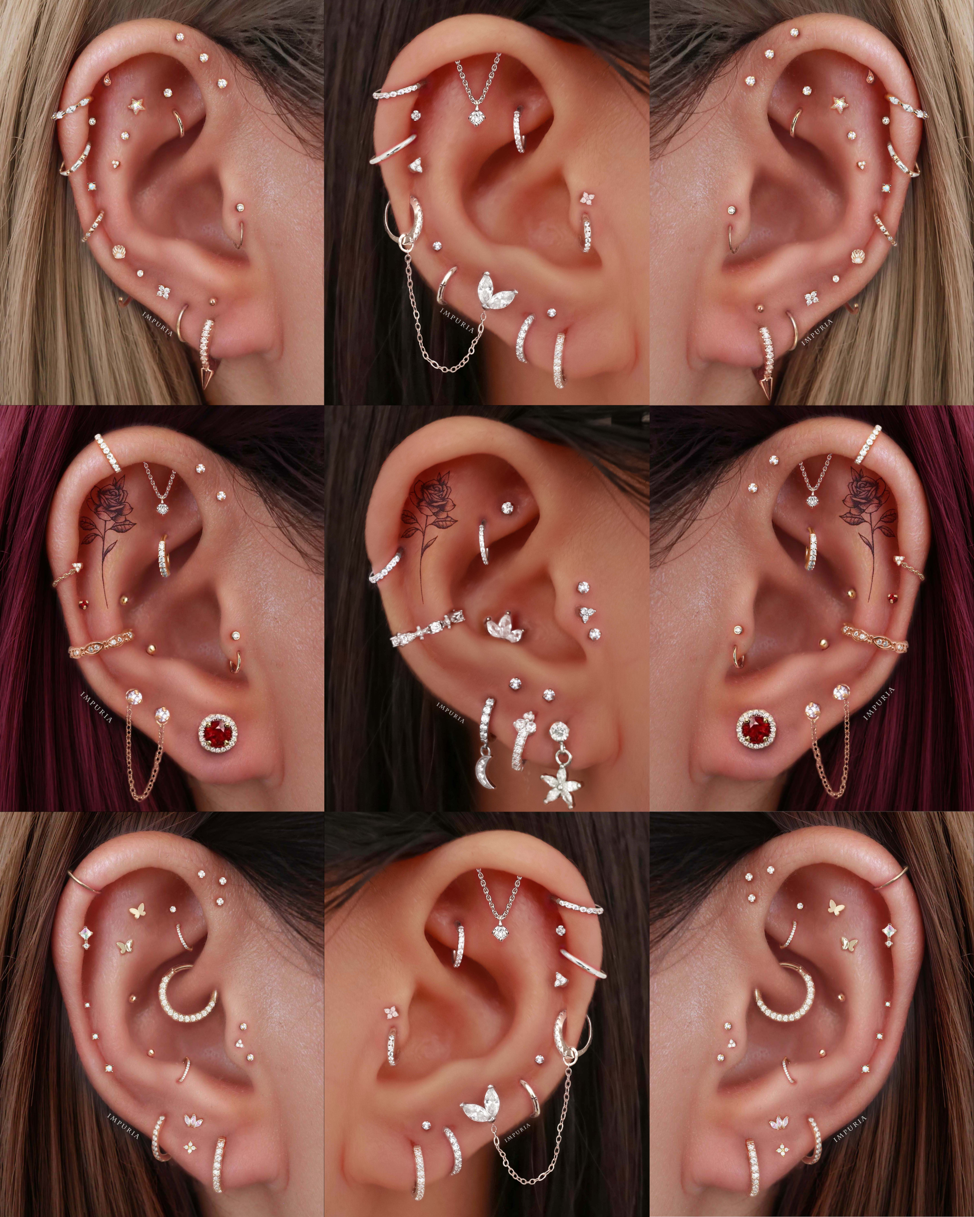 May Trinity Ear Piercing Stud