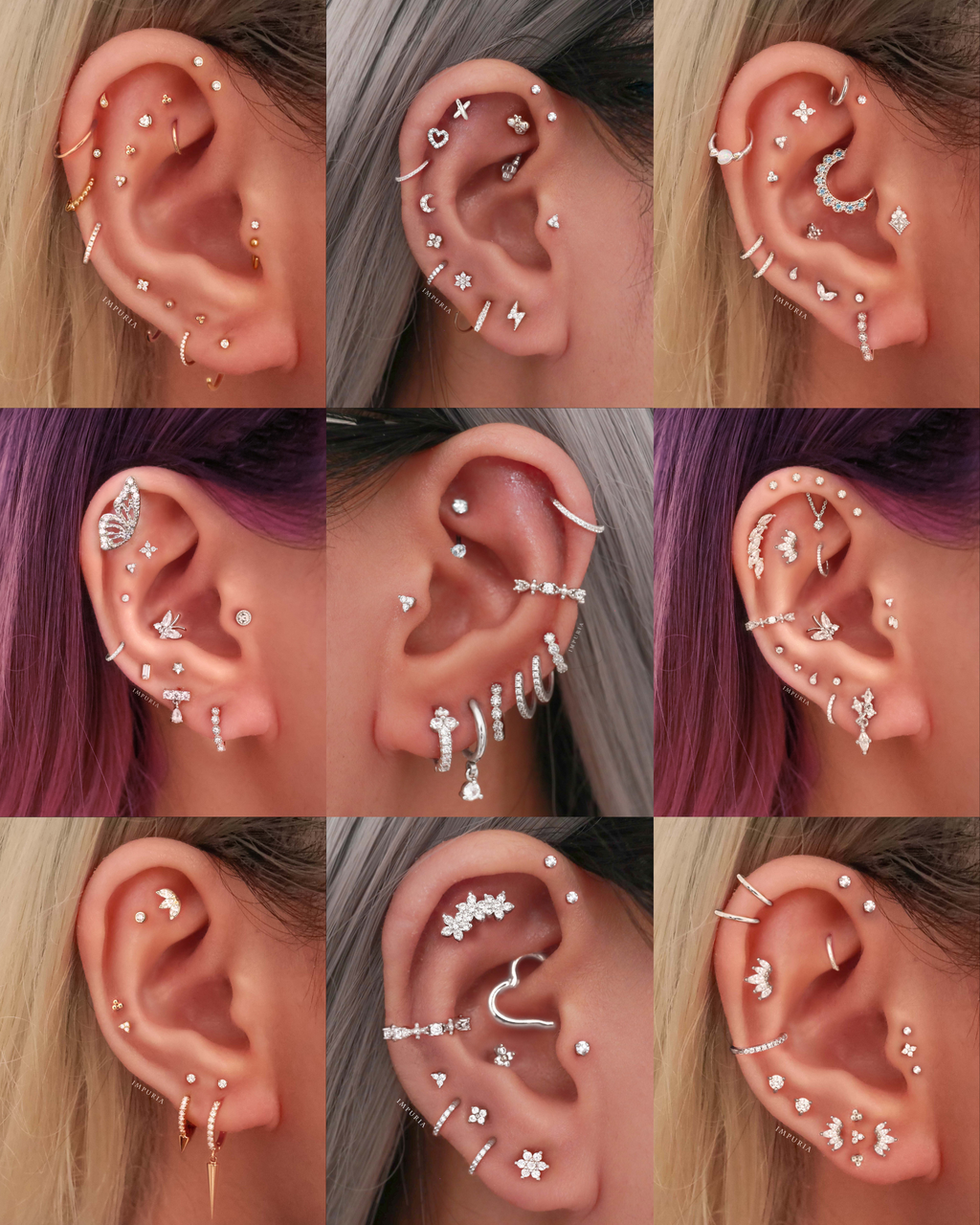 May Trinity Ear Piercing Stud