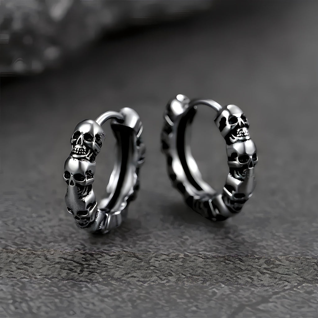 Bonecrusher Stainless Steel Earrings