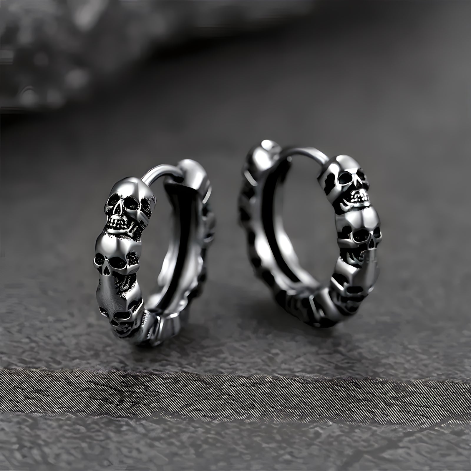 Bonecrusher Stainless Steel Earrings