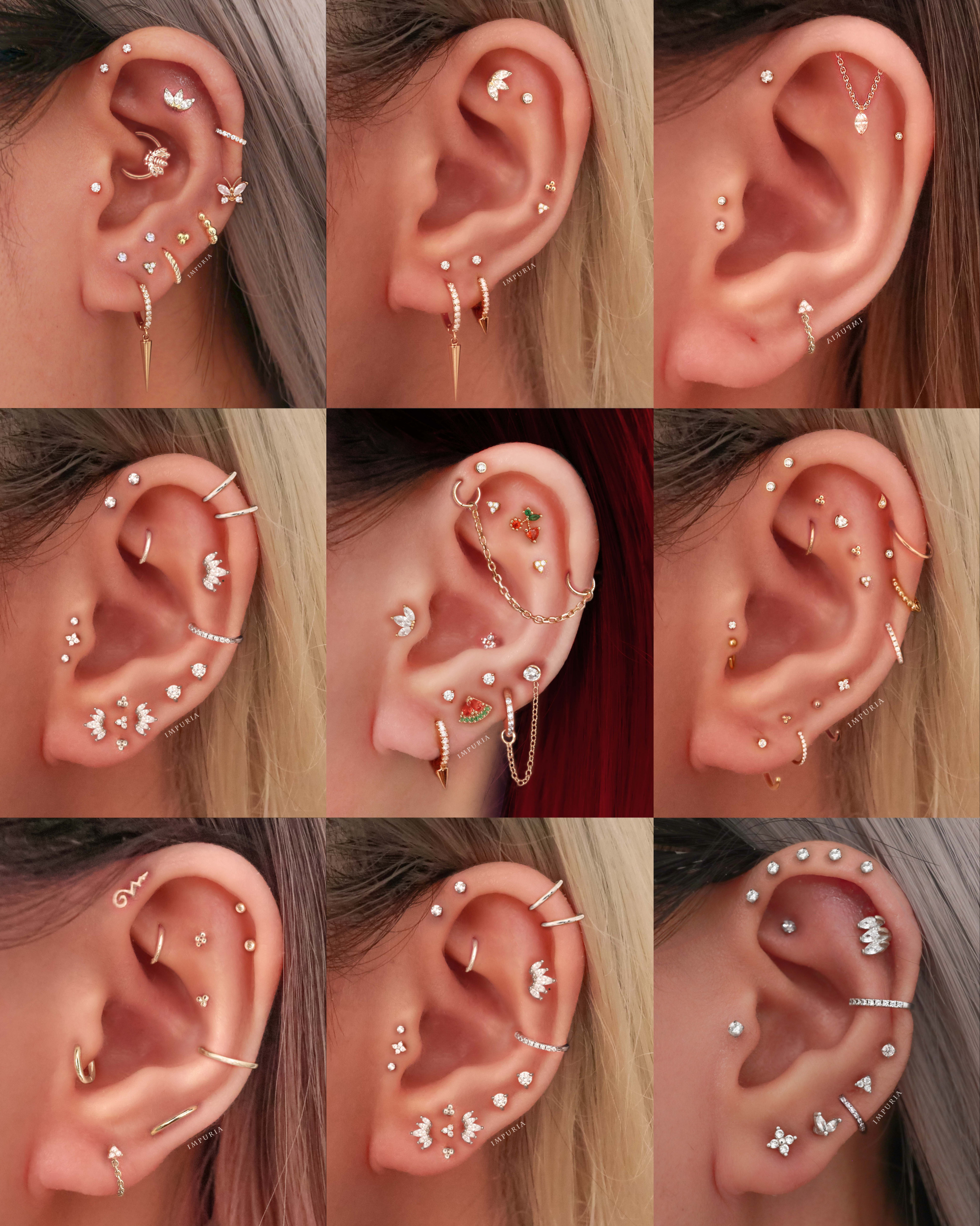 May Trinity Ear Piercing Stud