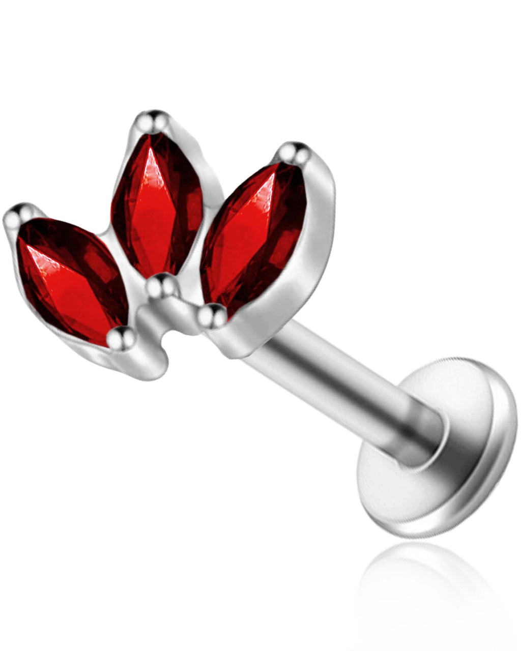 Alma Triple Marquise Cluster Ear Piercing Stud