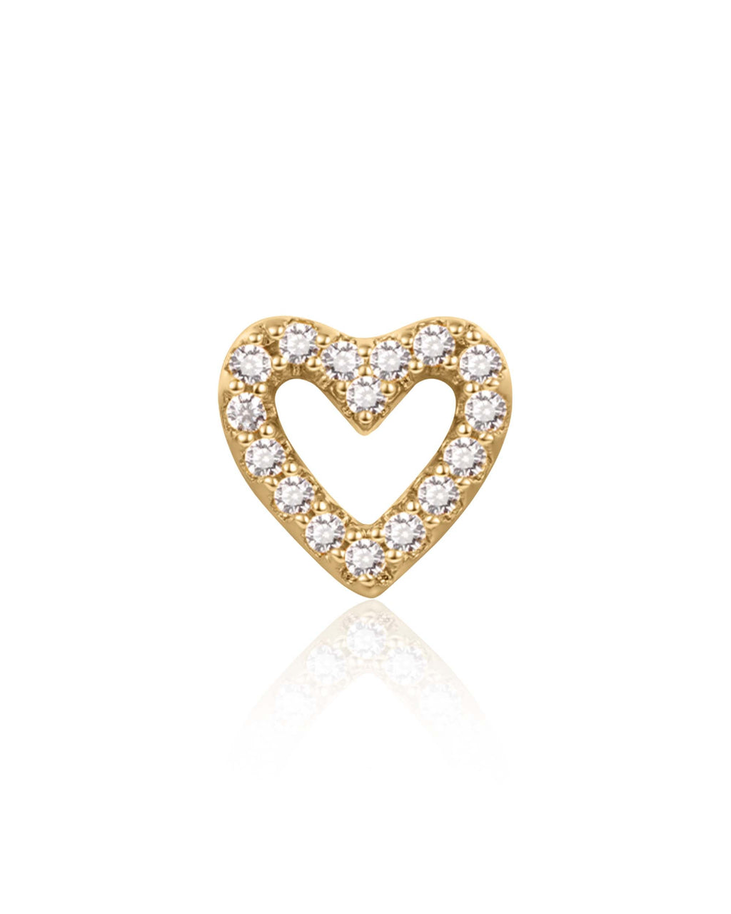 Amor Heart Ear Piercing Stud