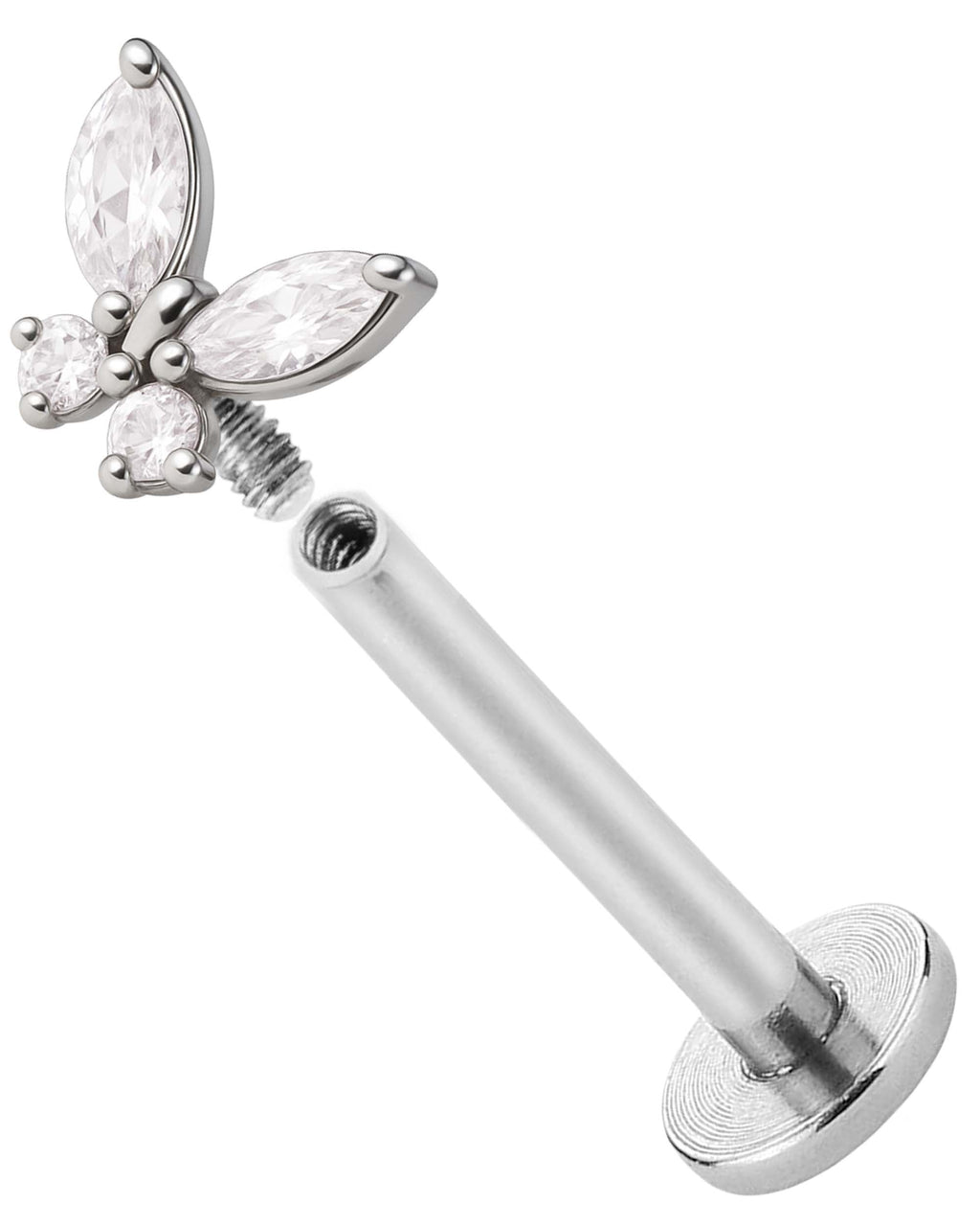 Breezy Butterfly Nose Piercing Stud