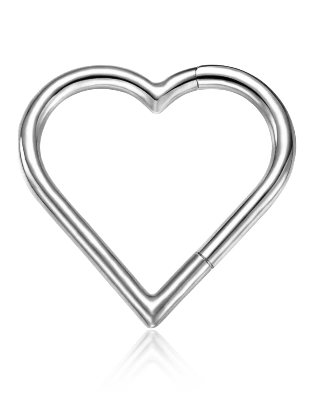 Cherie Heart Daith Ring Hoop Clicker
