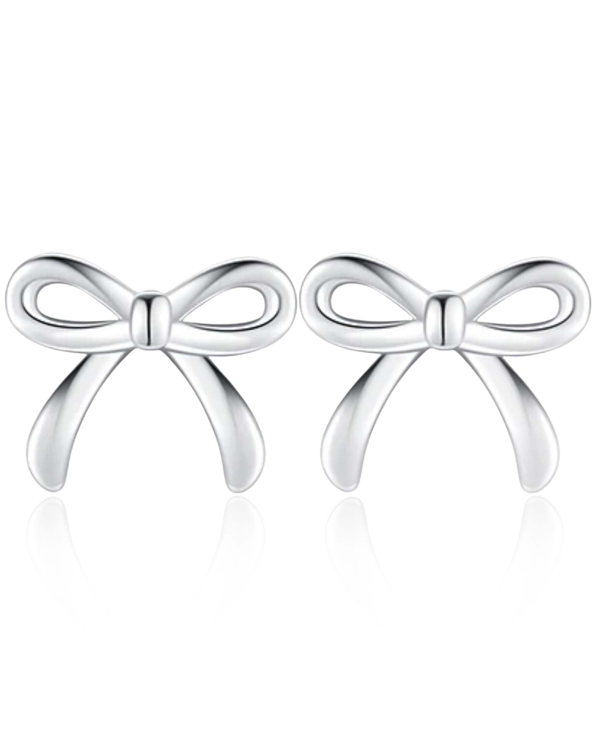 Dolly Cute Bow Stud Earrings