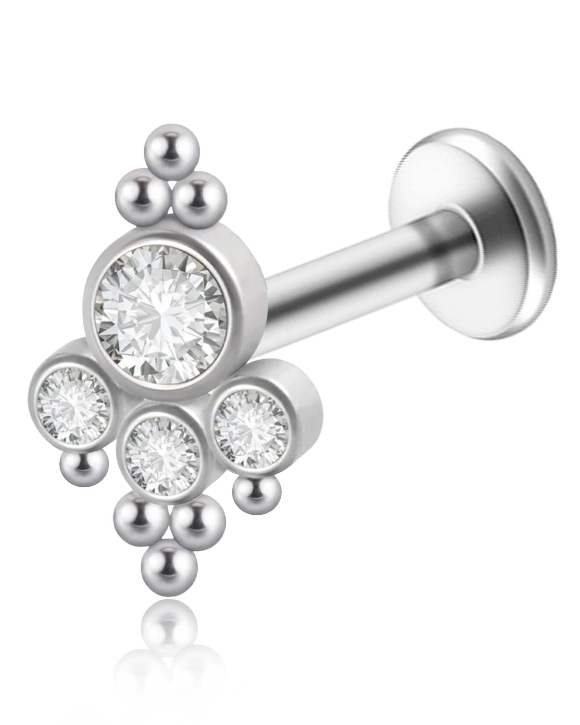 Enya Milgrain Ear Piercing Stud