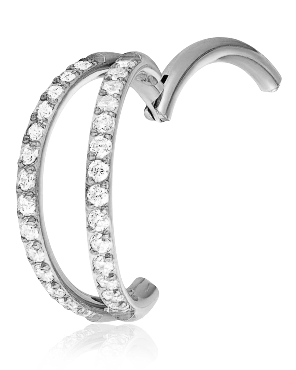 Equinix Criss Cross Hoop Ring Clicker