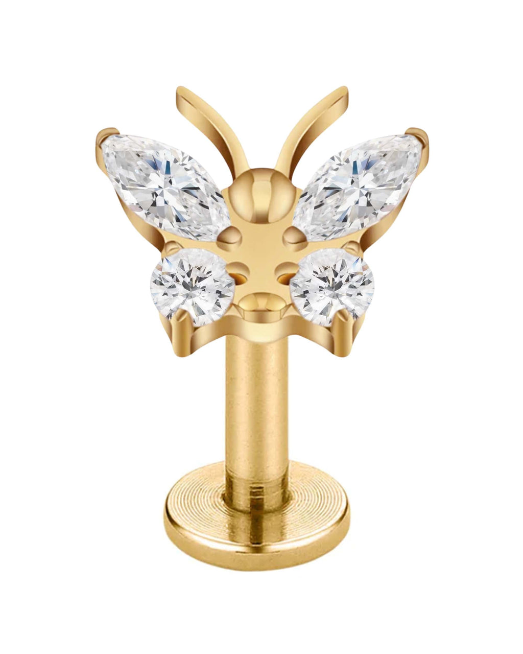 Grace Butterfly Ear Piercing Stud