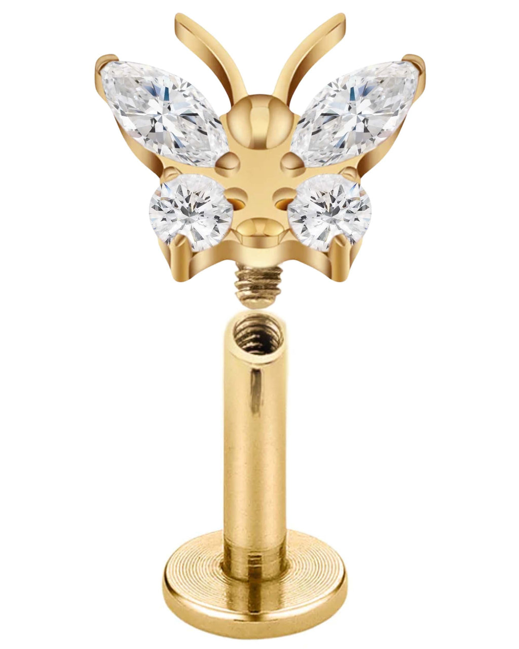 Grace Butterfly Ear Piercing Stud