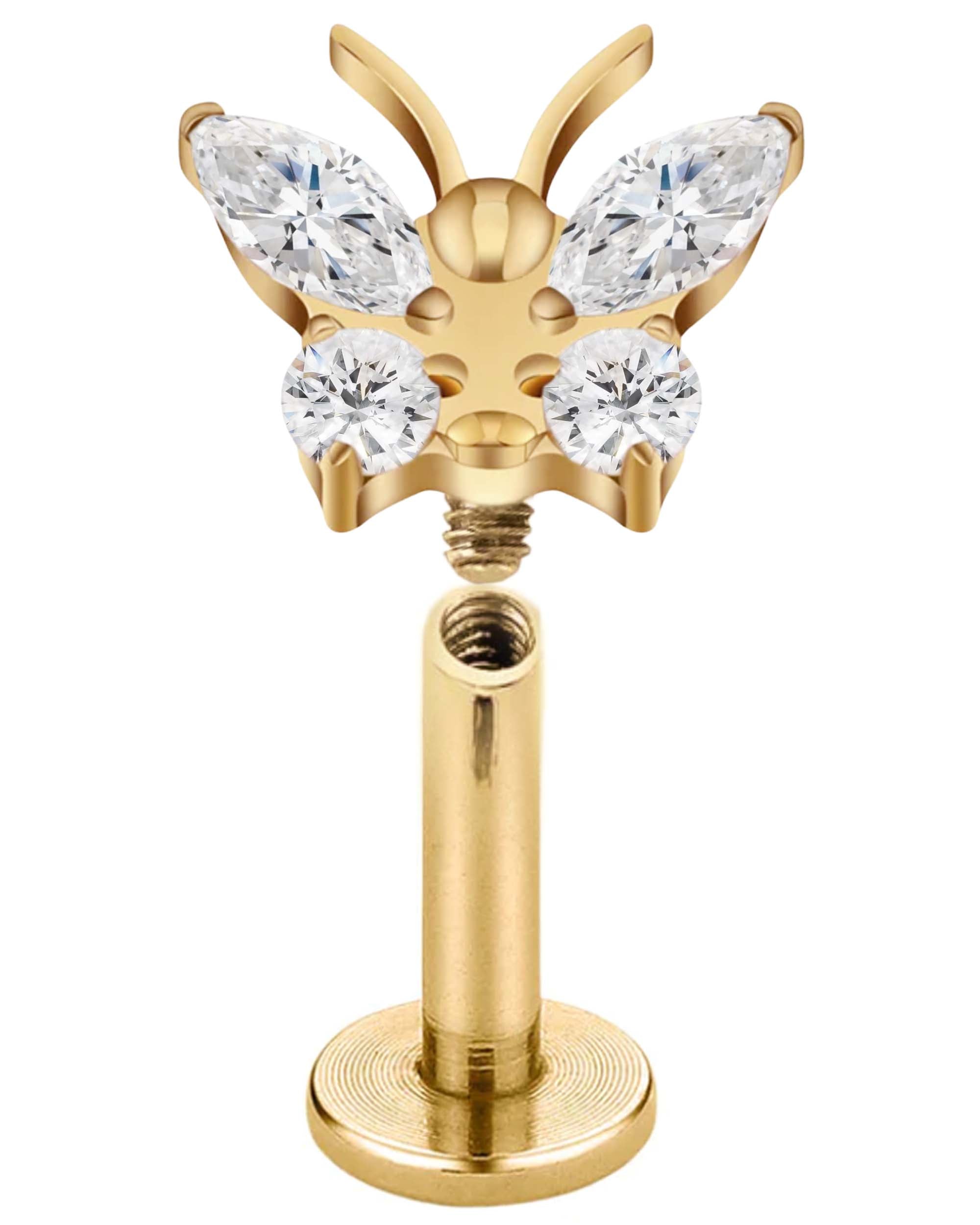 Grace Butterfly Ear Piercing Stud