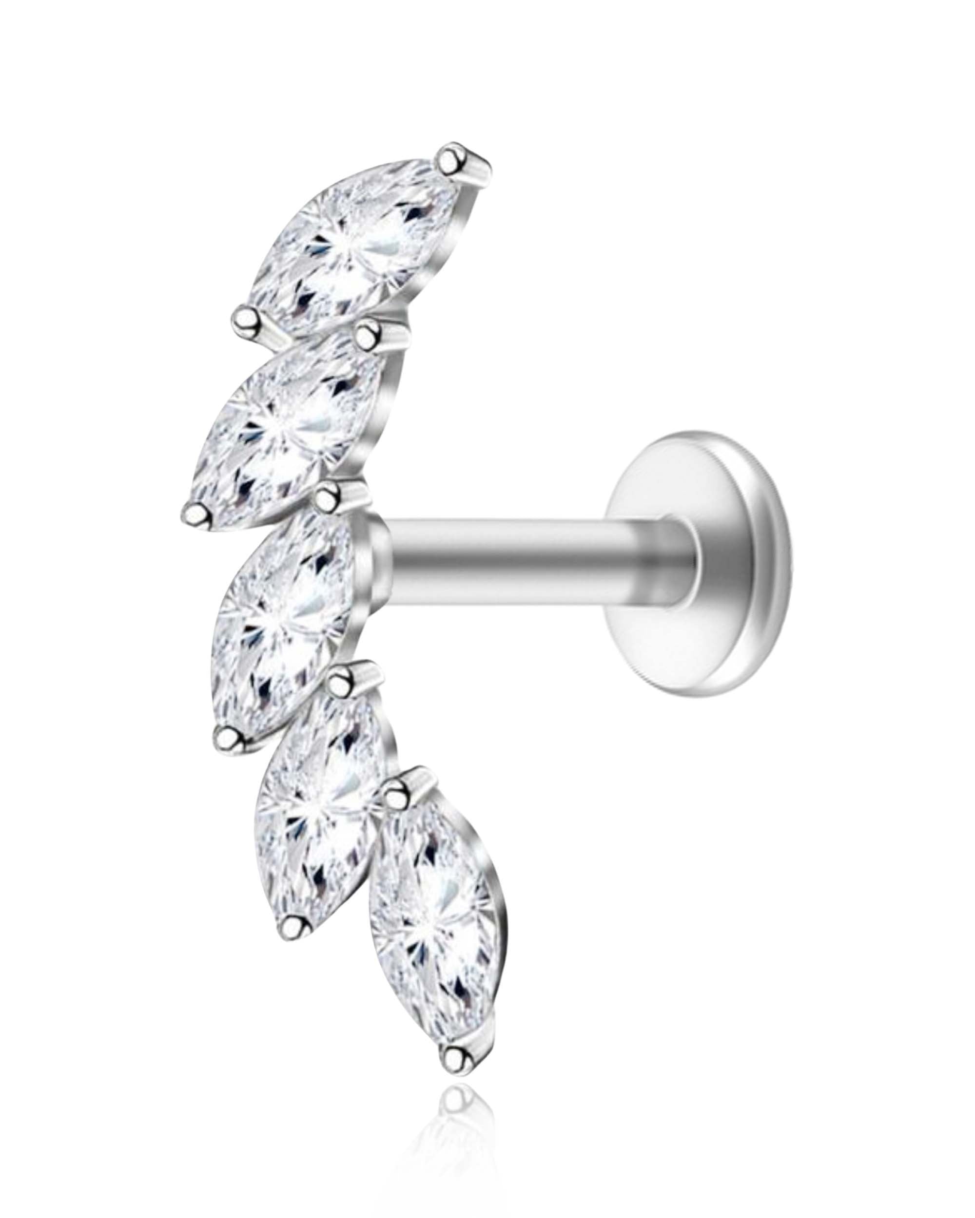 Gracie Five Cluster Ear Piercing Stud