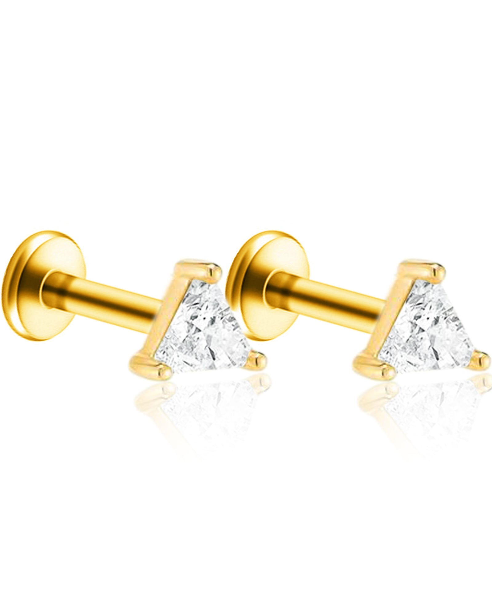 Gemma Triangle Ear Piercing Stud