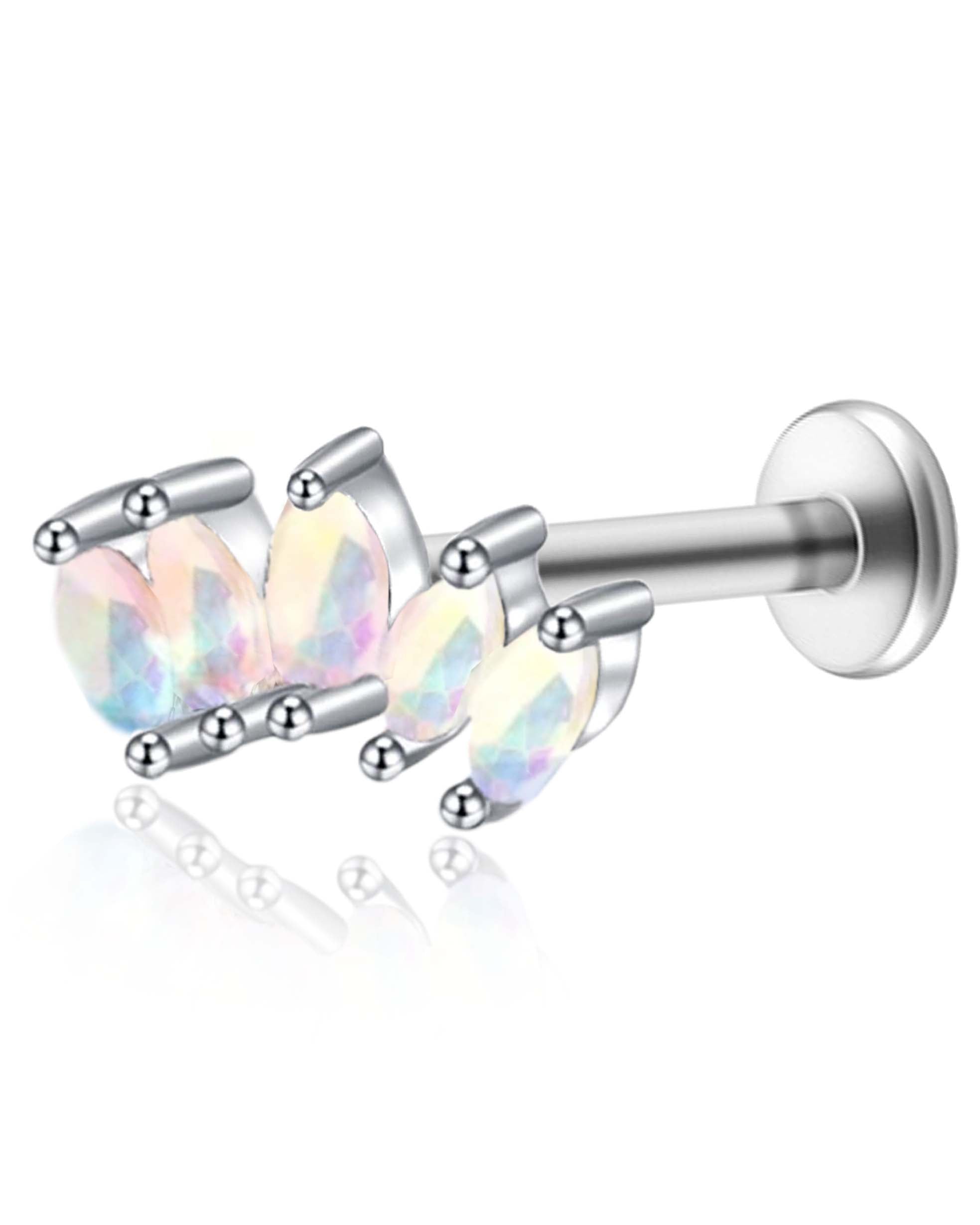 Harlow Five Marquise Ear Piercing Stud