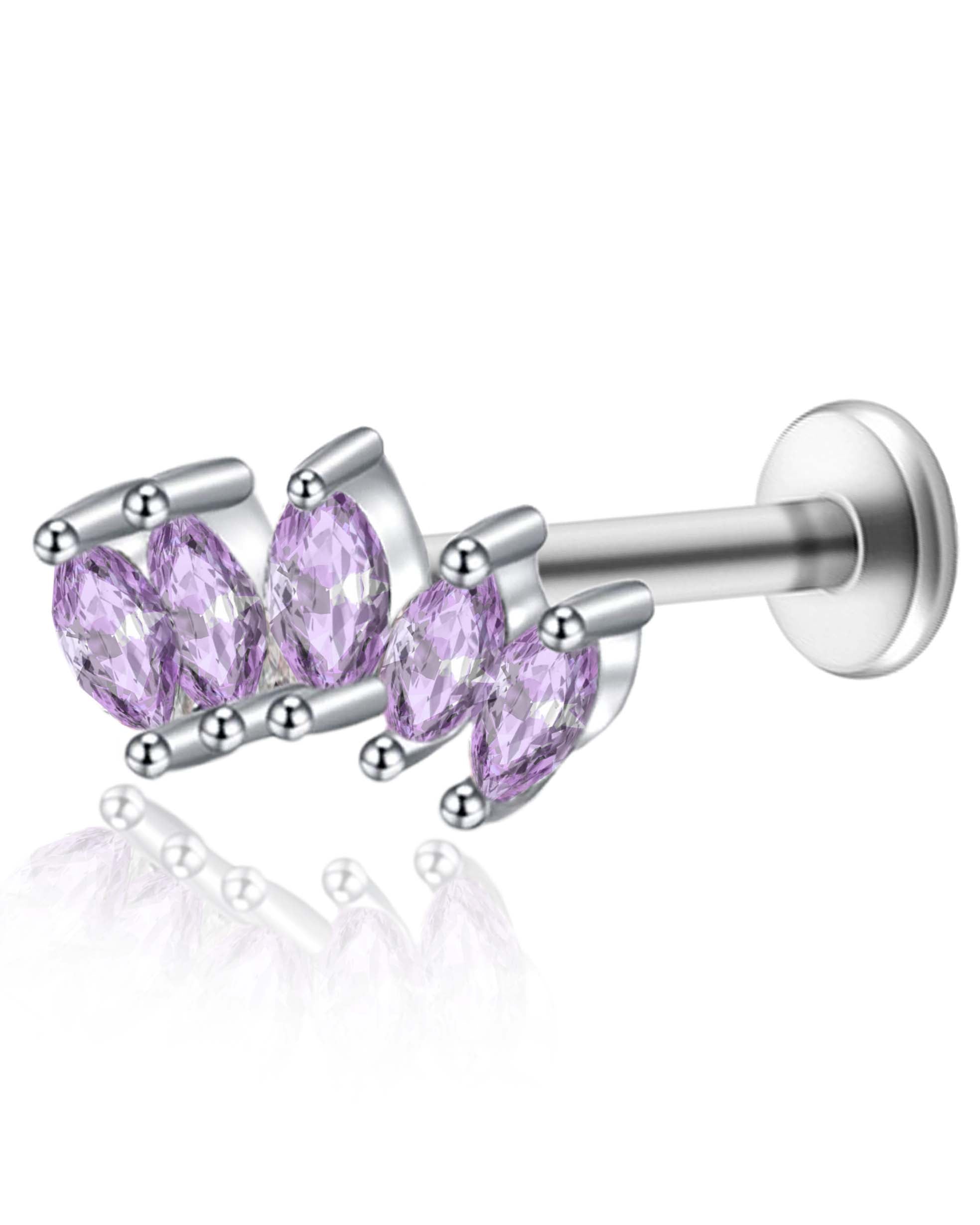 Harlow Five Marquise Ear Piercing Stud