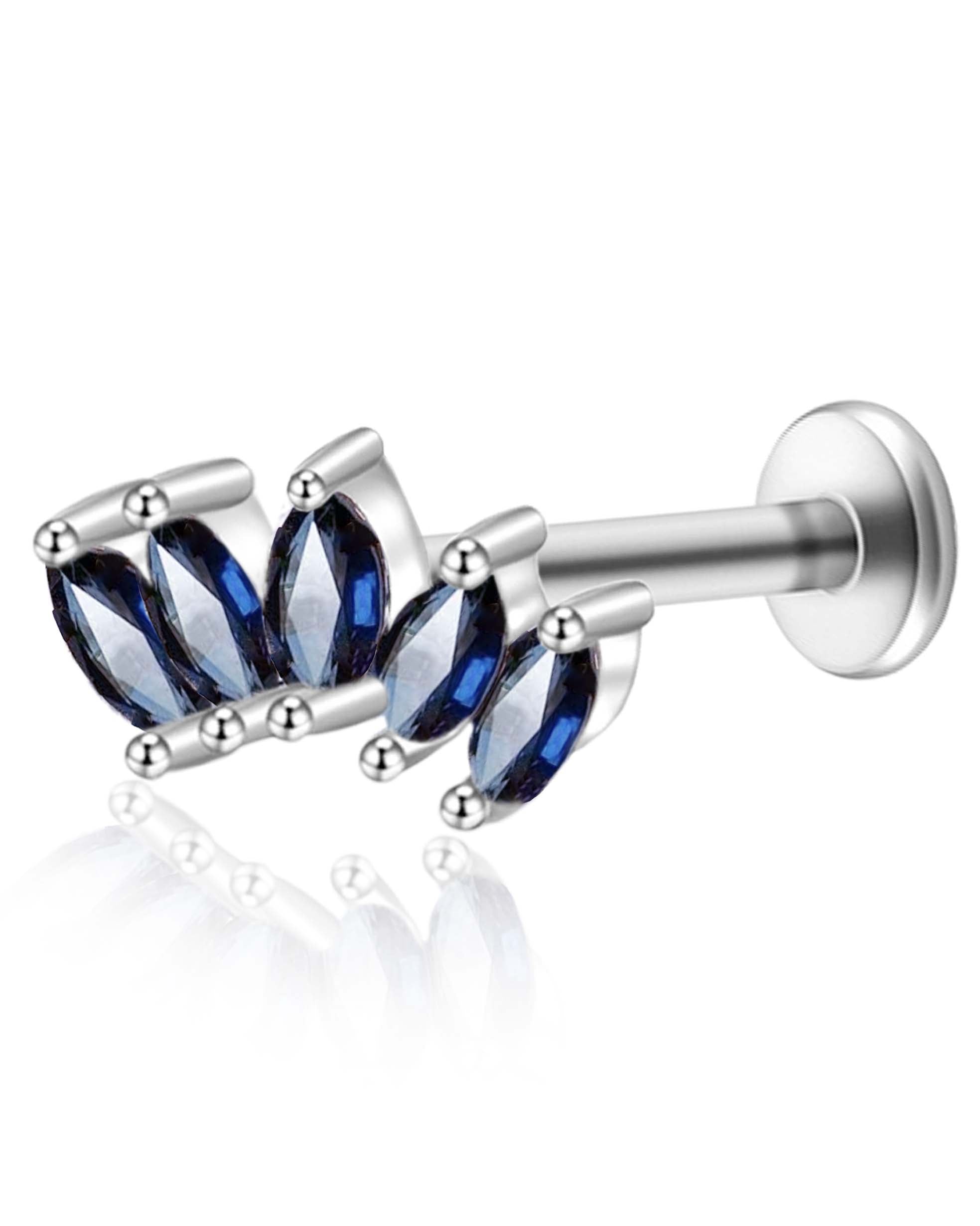 Harlow Five Marquise Ear Piercing Stud