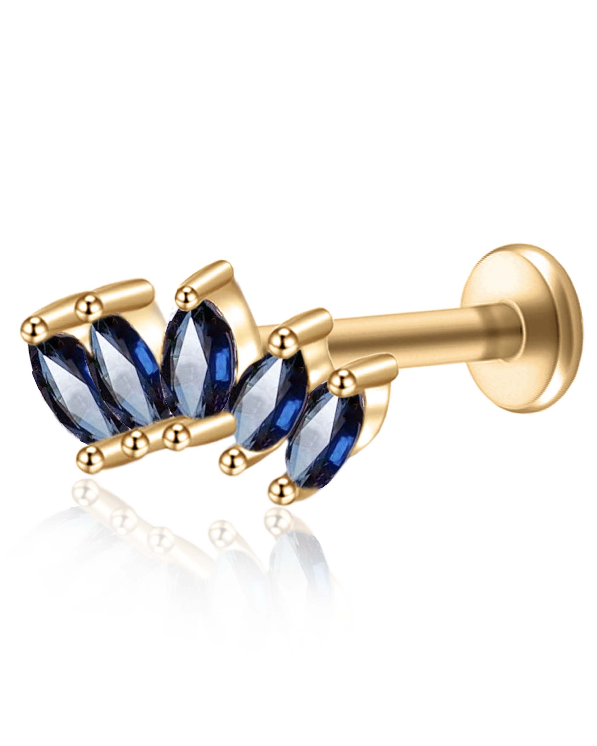 Harlow Five Marquise Ear Piercing Stud