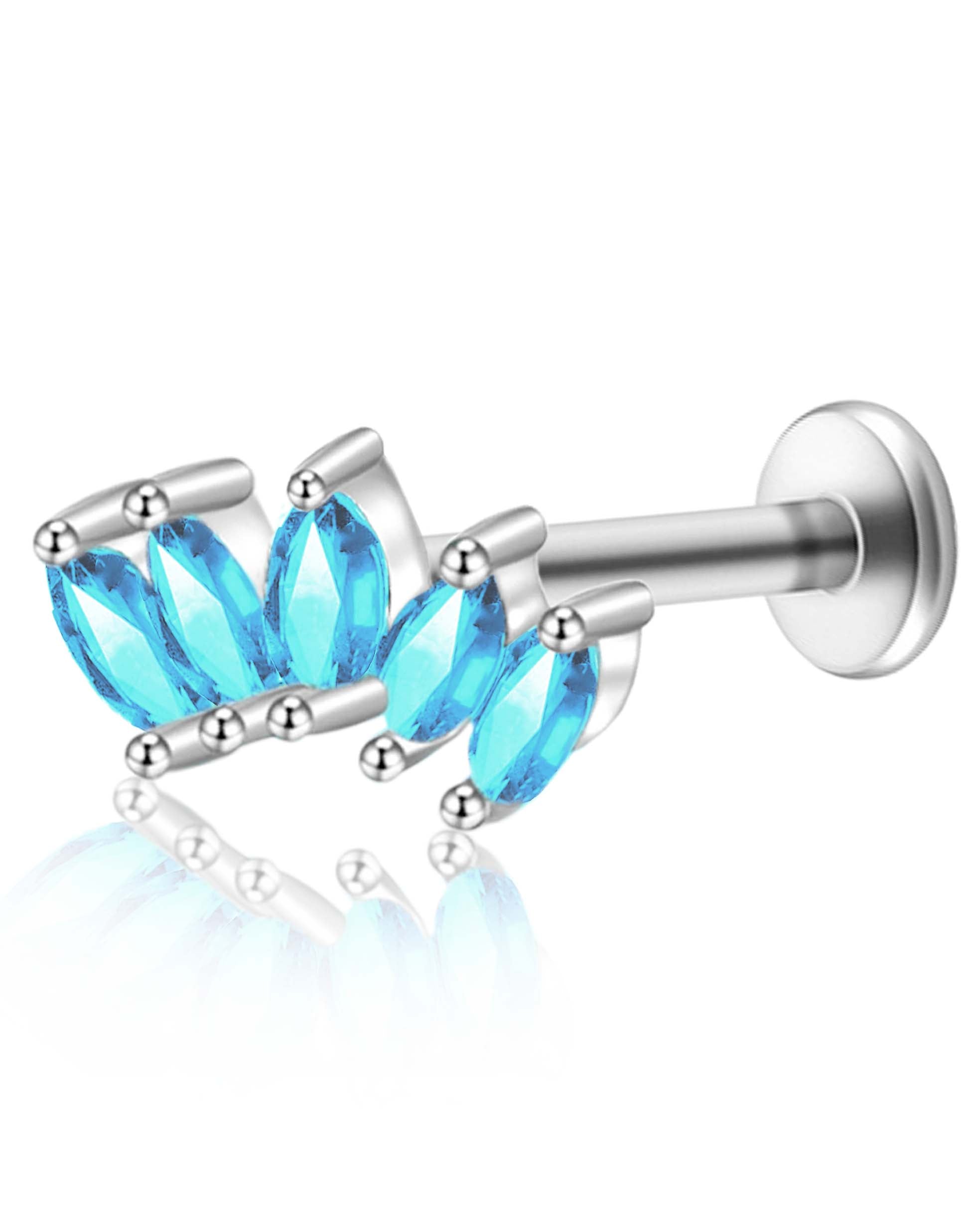 Harlow Five Marquise Ear Piercing Stud