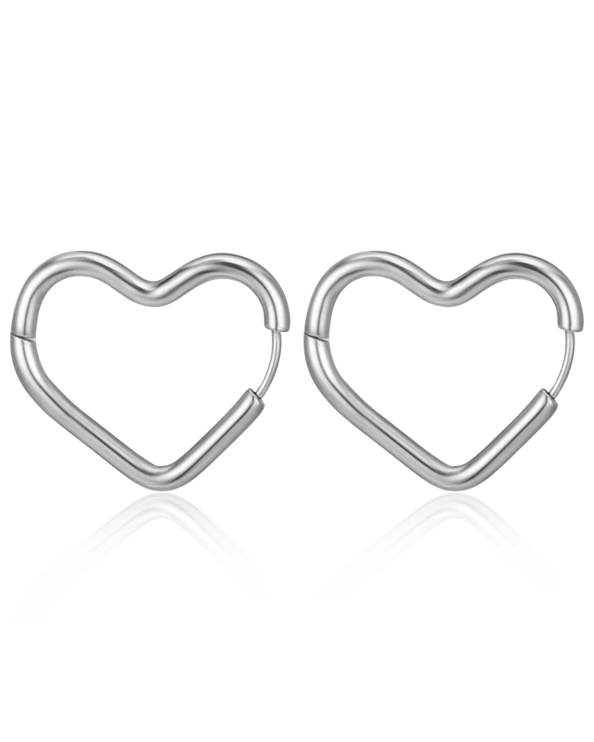 Heartless Heart Hoop Earrings