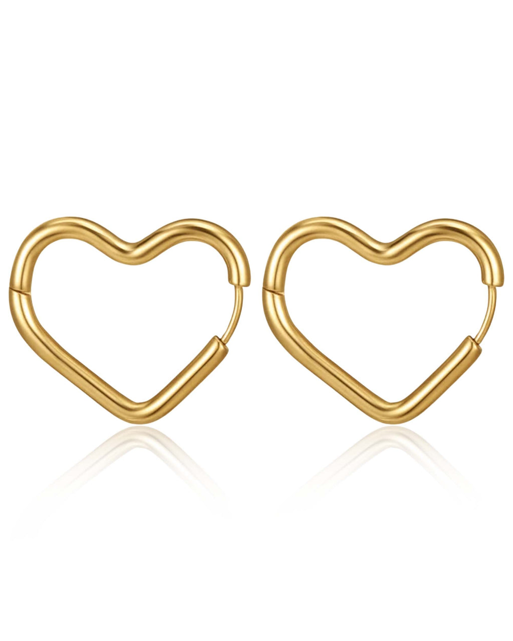 Heartless Heart Hoop Earrings