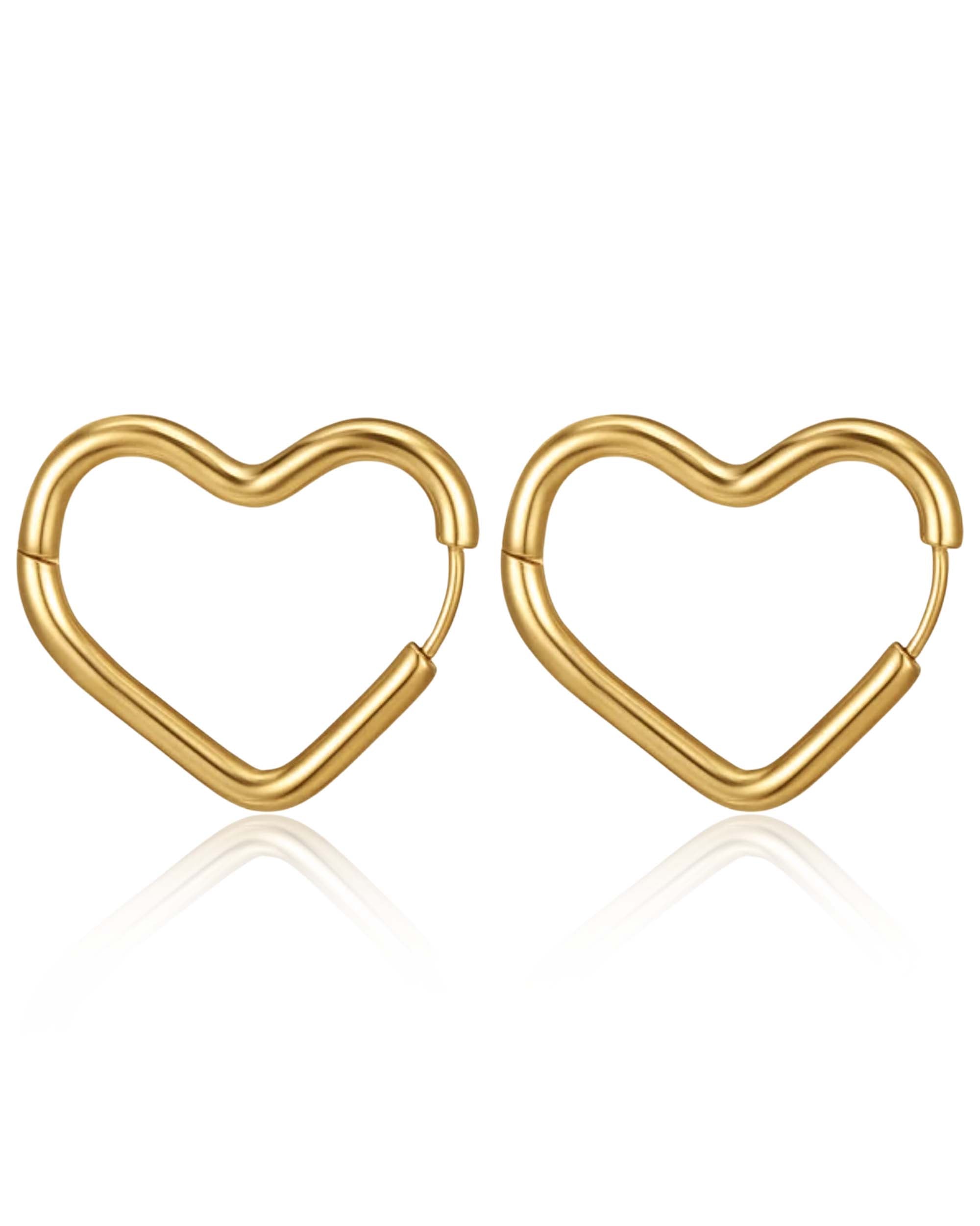 Heartless Heart Hoop Earrings