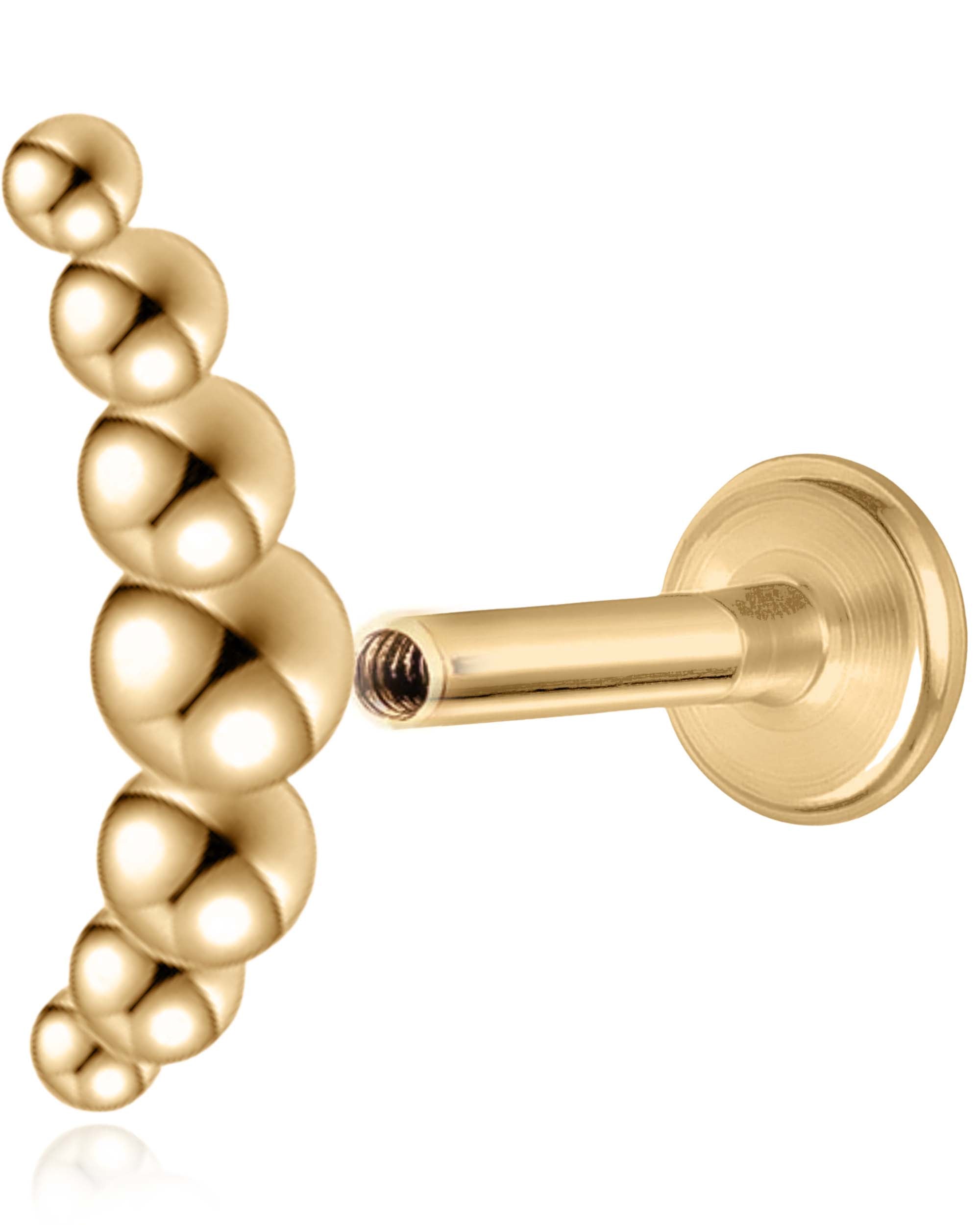 Helios Beaded Cluster Ear Piercing Stud