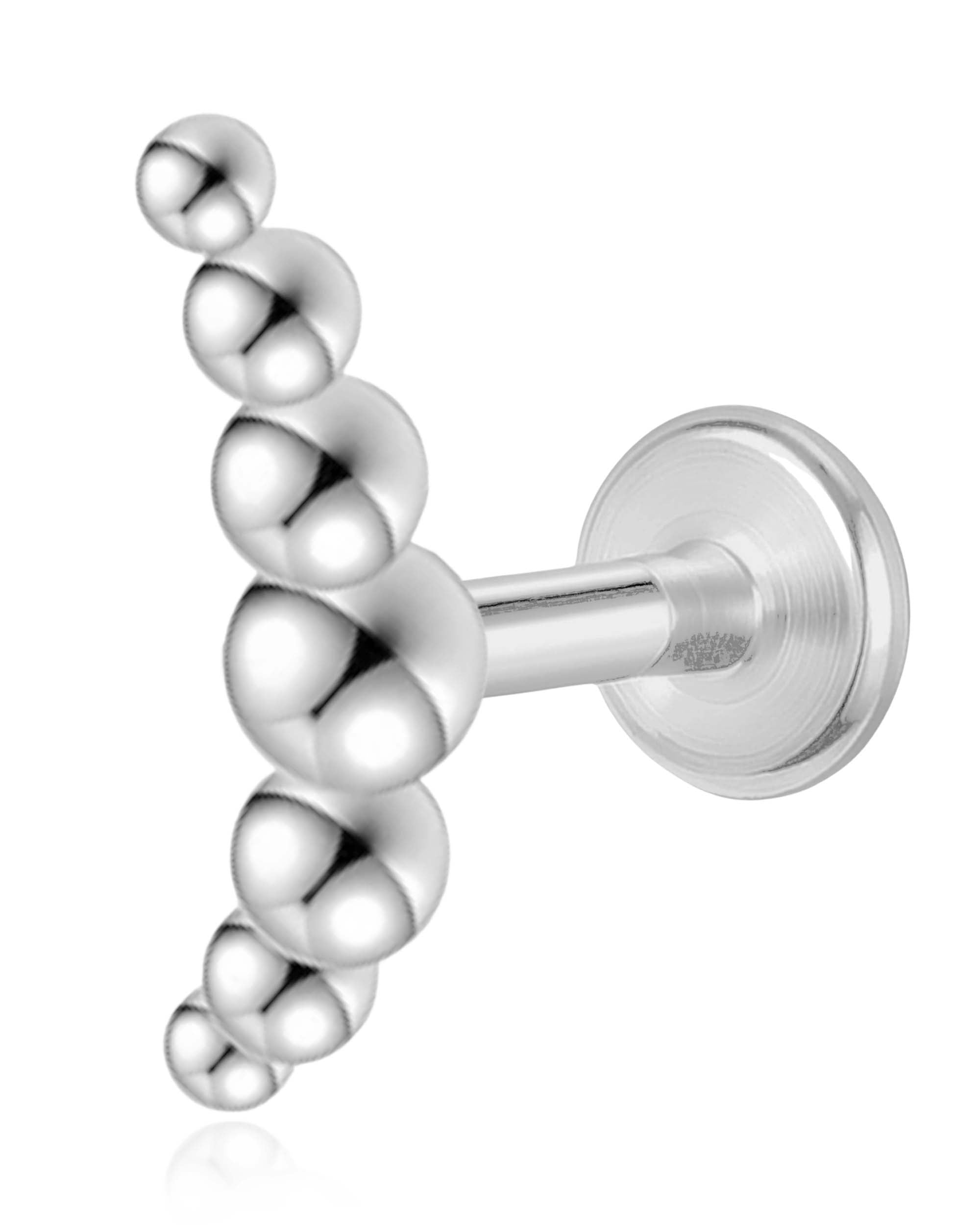 Helios Beaded Cluster Ear Piercing Stud