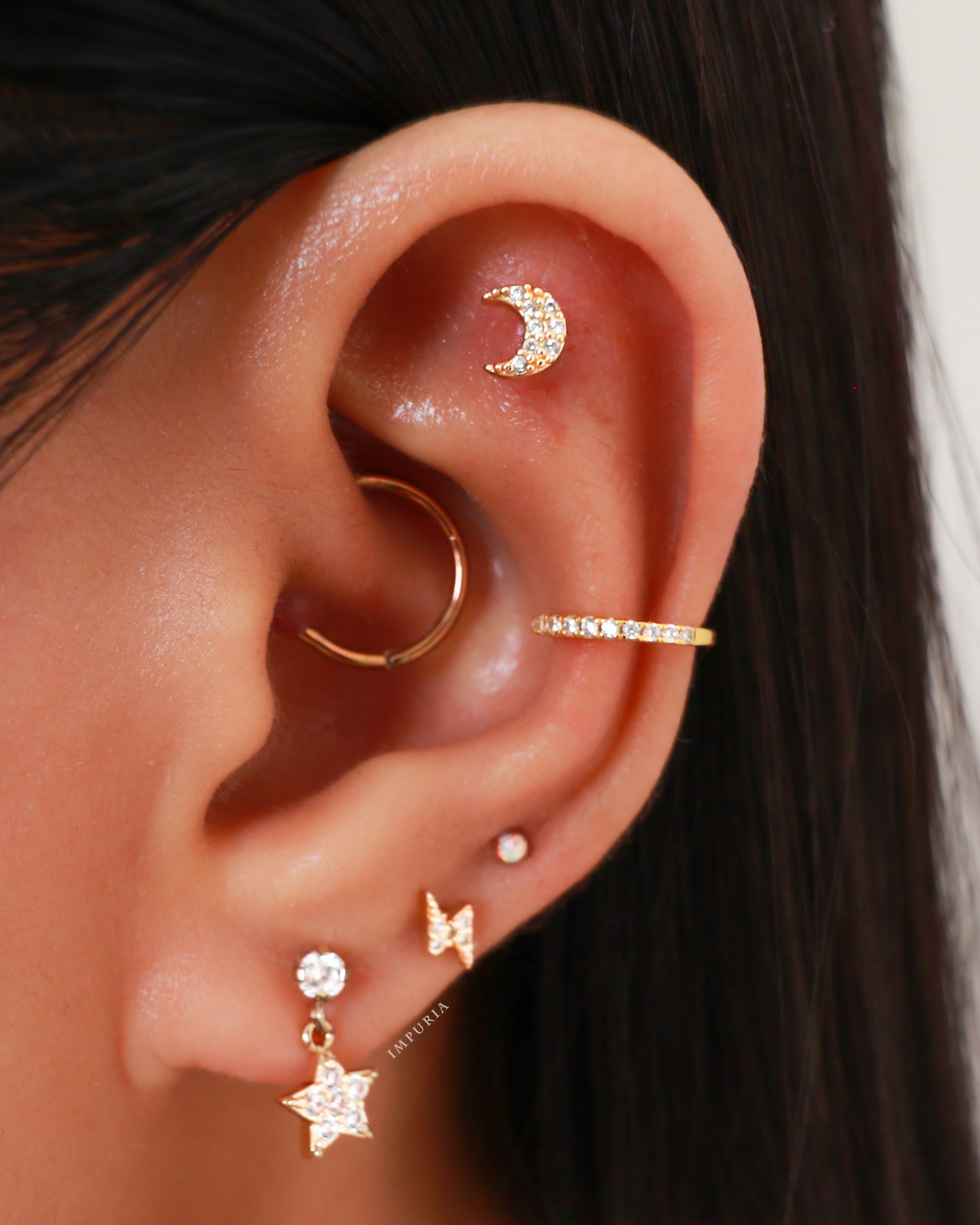 Blink Lightning Bolt Ear Piercing Stud