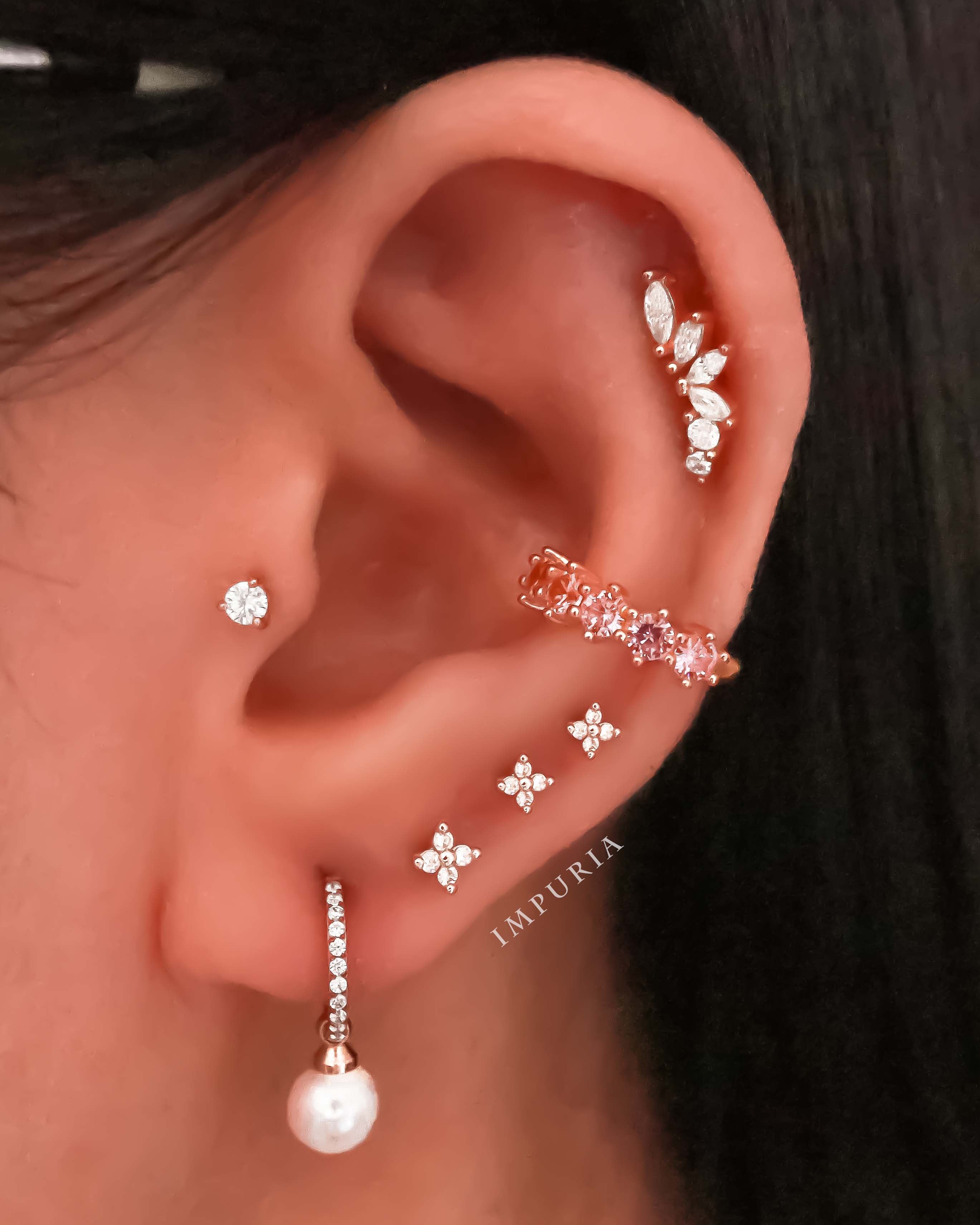 Perle Pearl Hoop Ring Clicker