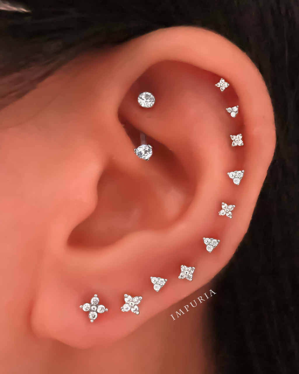 May Trinity Ear Piercing Stud