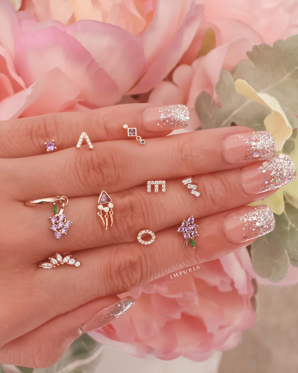 Dynasty Marquise Cluster Ear Piercing Earring Stud