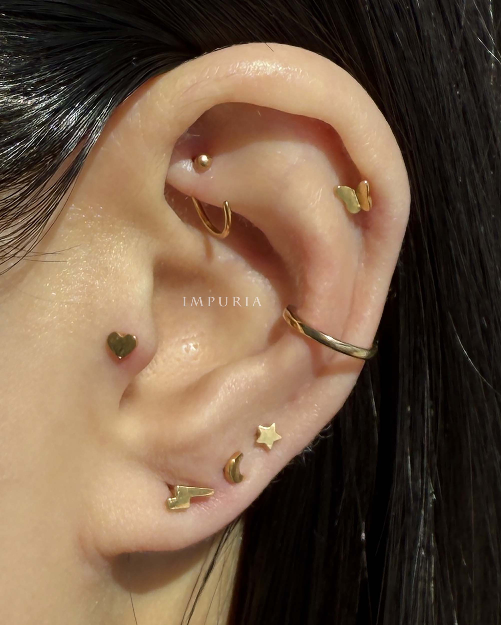 Timeless Polished Ear Piercing Stud