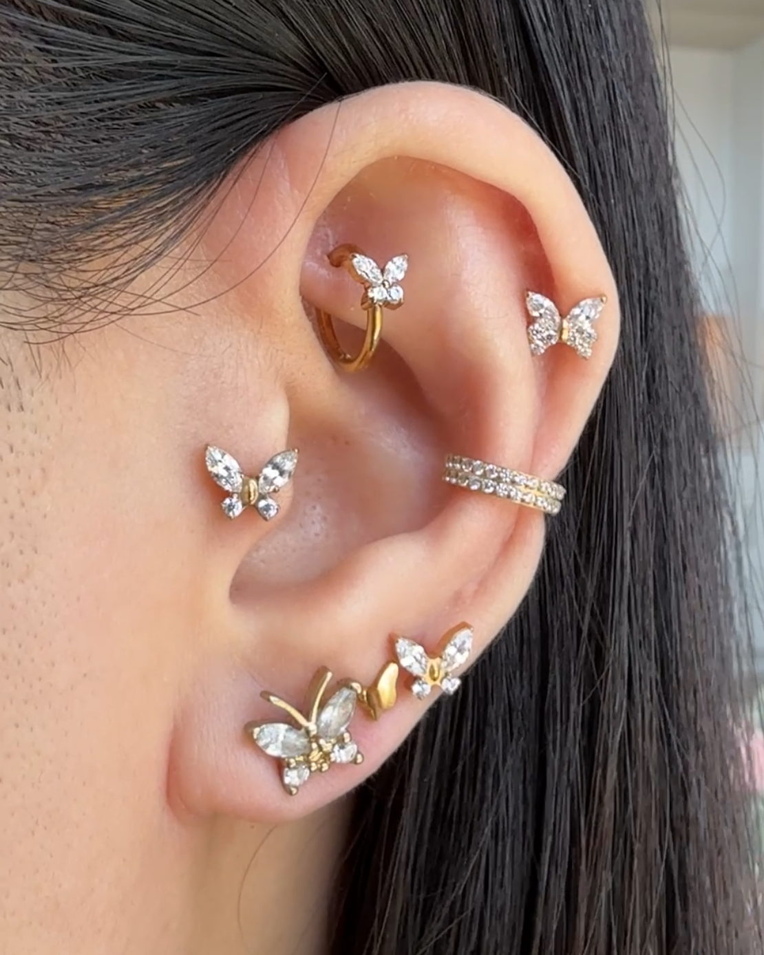 Pixie Butterfly Ear Piercing Stud