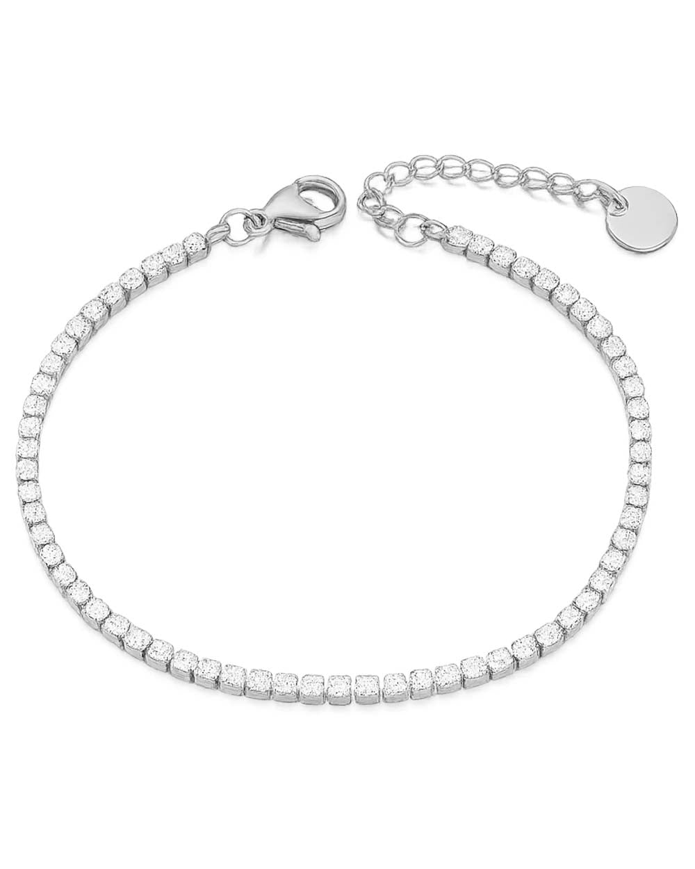 Icy Crystal Tennis Chain Bracelet