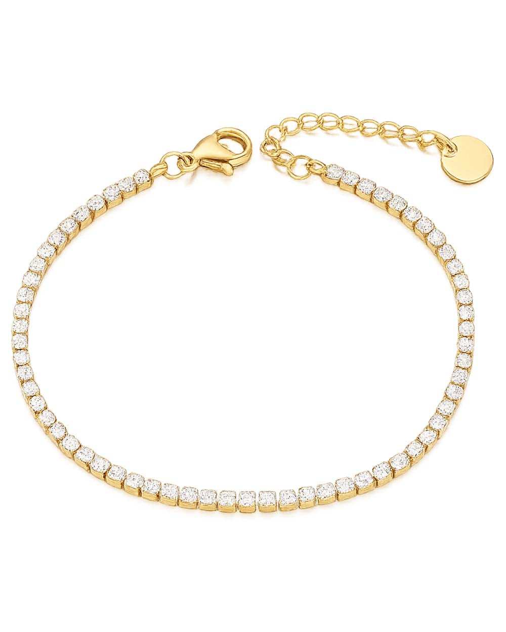 Icy Crystal Tennis Chain Bracelet
