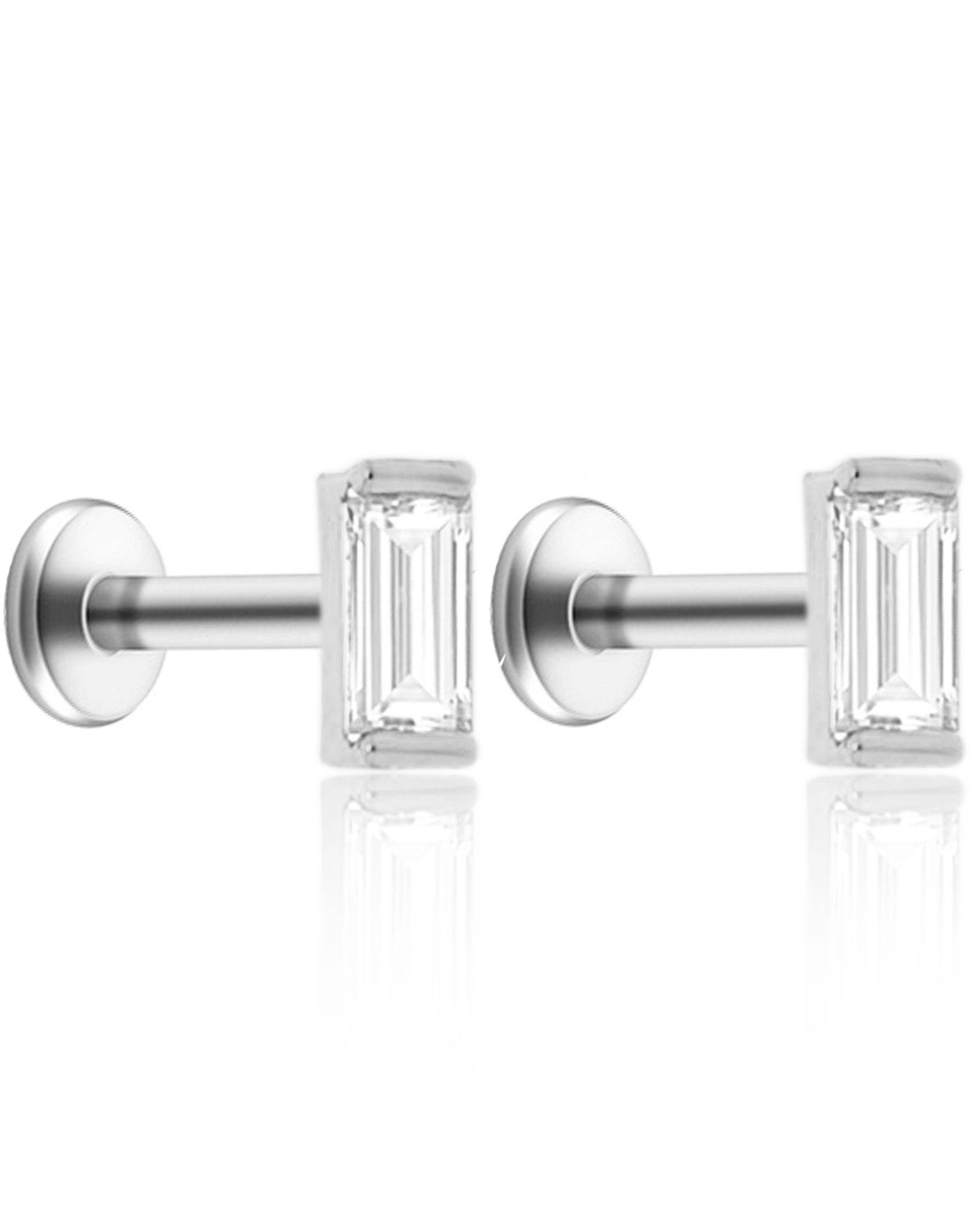 Lucine Baguette Ear Piercing Stud