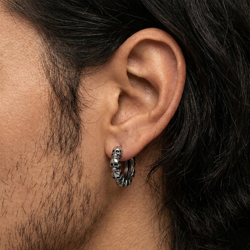 Bonecrusher Stainless Steel Earrings