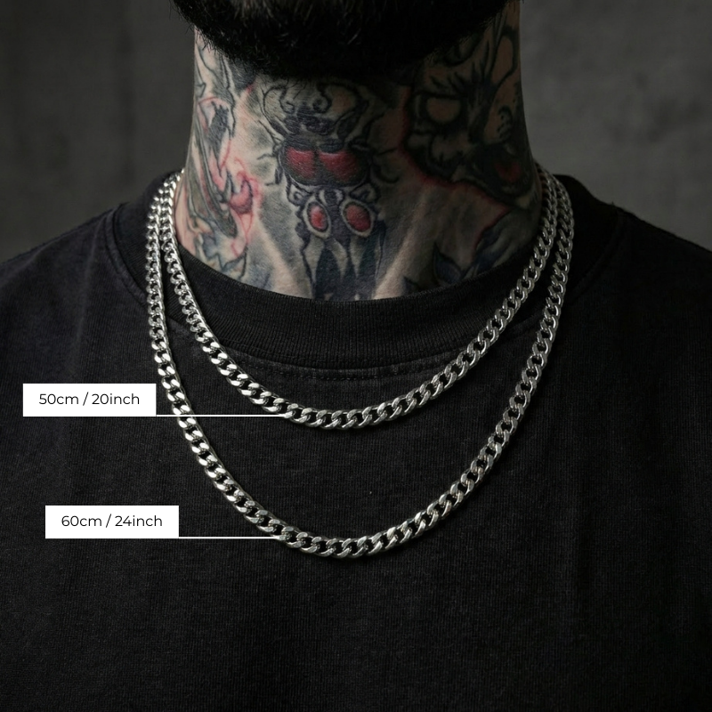 6mm Cuban Link Stainless Steel Chain